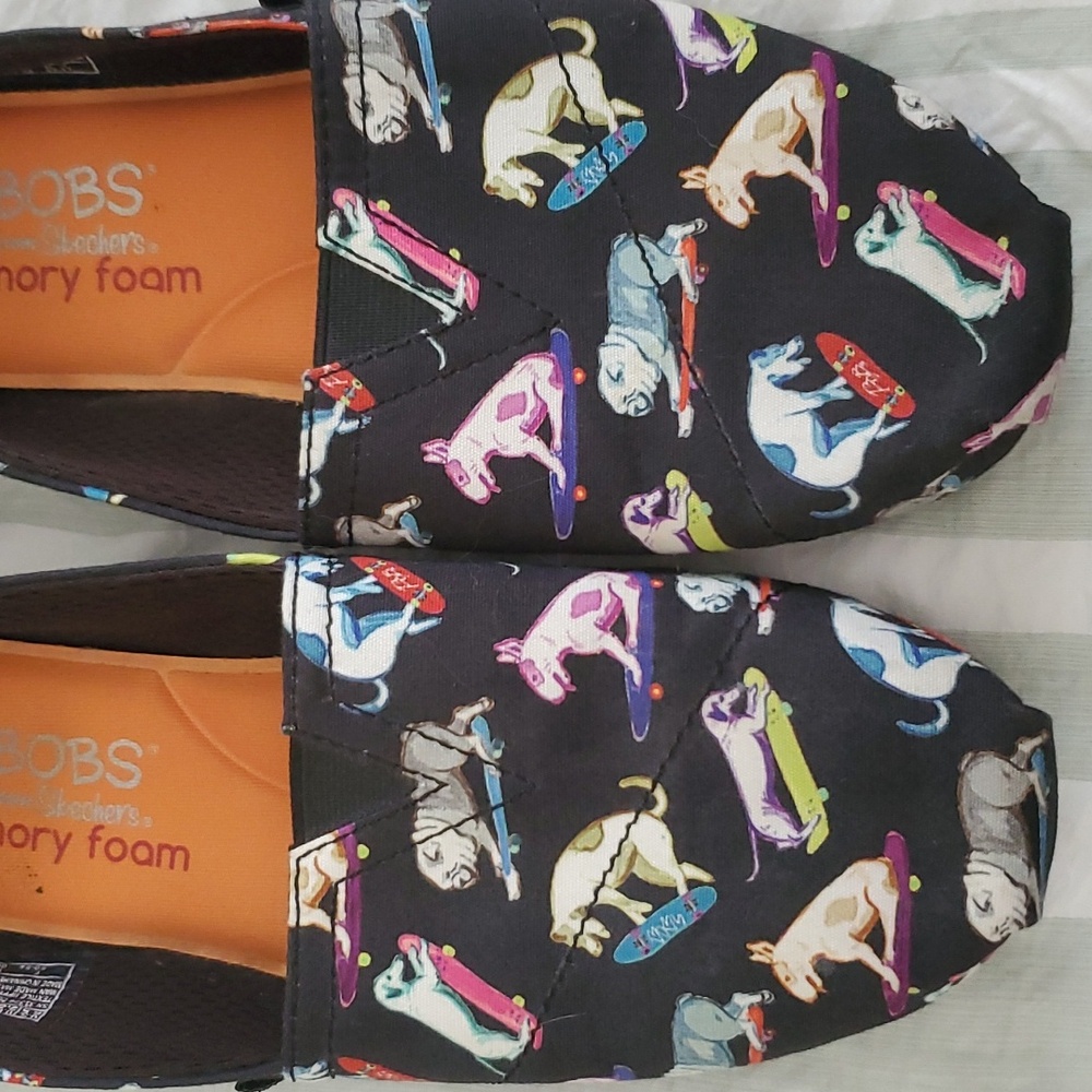BOBS Dogs Skateboarding Slip-ons Sz 6.5 - Picture 7 of 8